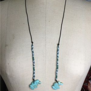Vintage Turquoise Buffalo Fetish Beaded Jewelry Set
